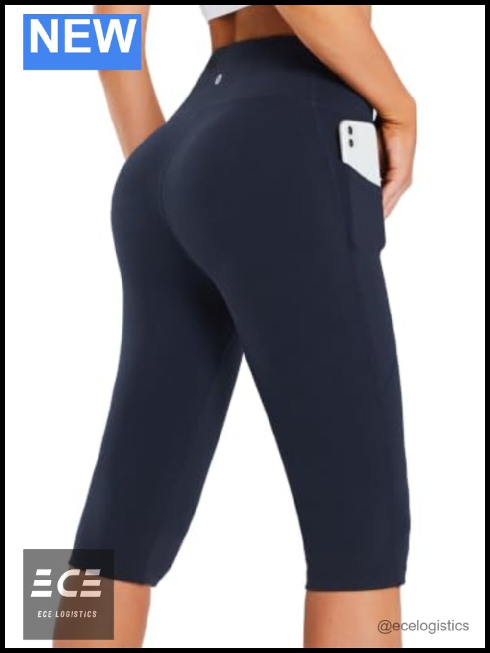 Capri Leggings High Rise Skinny Stretch Soft Gym Yoga Pants with Pockets
